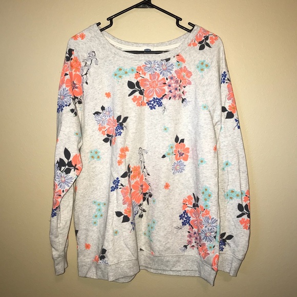 Floral Old Navy Sweatshirt Size Xl 